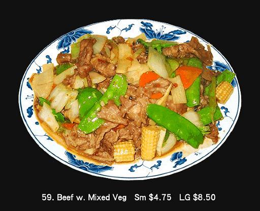 59.Beef w. Mixed Veg 59.Beef w. Mixed Veg